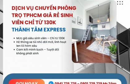 Dịch Vụ Chuyển Phòng Trọ TPHCM Giá Rẻ Sinh Viên Chỉ Từ 130K | Thành Tâm Express